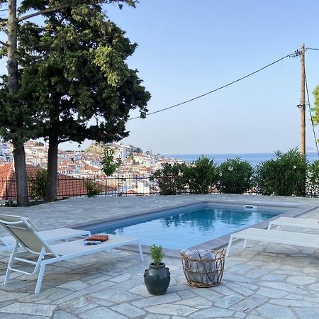 Villa Icelle Skopelos Town Sea View Swimming Pool Exteriör bild