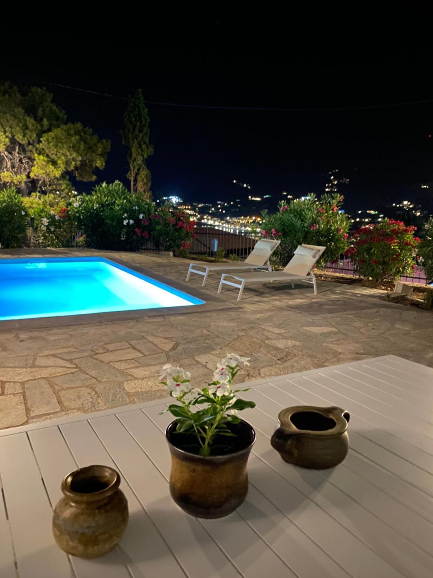 Villa Icelle Skopelos Town Sea View Swimming Pool Exteriör bild
